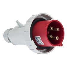 Вилка кабельная IDE 32A 415В 3P+E IP67 Красный (3605)