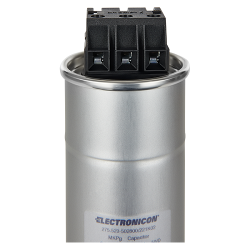 Конденсатор ELECTRONICON 6,25 кВАр 400В MKPg + розрядний модуль (275.545-504000/221K02)