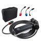 Зарядная станция BS-PCD050 Besen 32A-1Ф/24А-3Ф 230/400В 16 кВт розетка Type 2 с экраном + адаптерами на розетку Schuko 16A, CEE32A 3pin, CEE32A 5pin с кабелем 6,5 м + APP