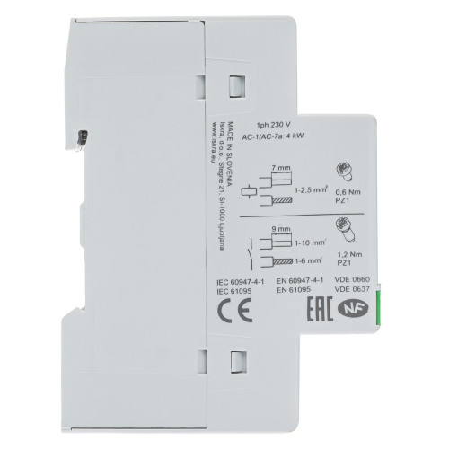 Модульный контактор IKA20-11, 230 V, AC Iskra