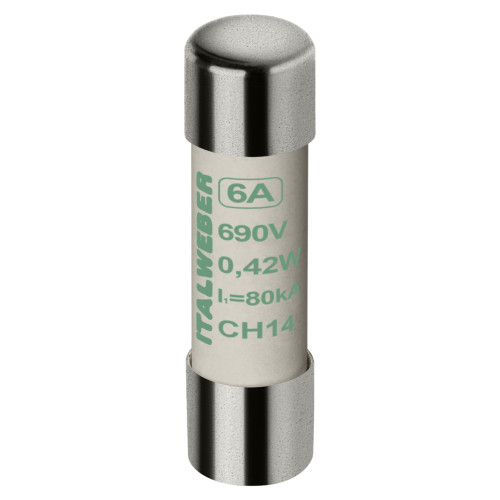 Предохранитель 14х51 6А аМ CH14 690В ITALWEBER (1432006)