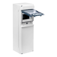 Распределительный щит под розетки IDE 6 модулей 436x142x137мм, IP65 с шинами N и PE (CSN6PT/RR)