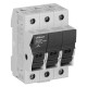 Тримач запобіжників Ambus 10х38 3р з LED індикацією 32А 690В Woehner (31133)
