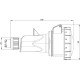 Розетка кабельная силовая IDE 16A 415В 3P+N+E IP67 Красный (3703)