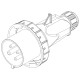 Вилка кабельная IDE 32A 415В 3P+E IP67 Красный (3605)