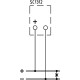 Вольтметр 90° вход от ДН 100В шкала 600В DC 96х96мм Frer (F96MVX600XCO)