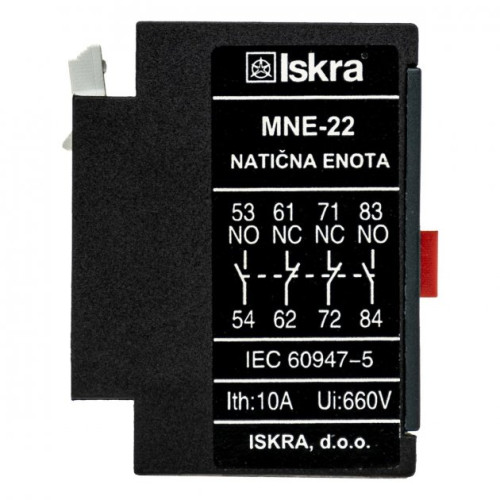 Дополнительный контакт ISKRA MNE-22 2NO+2NC (786150002000)