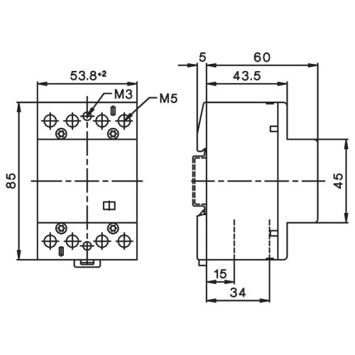 Контактор BENEDICT R63-31 63А 3NO + 1NC 230В 50Hz (16532)