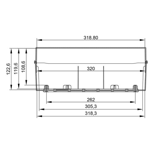 Распределительная коробка 243x333x132 P65-IP67 IDE (ELT322)
