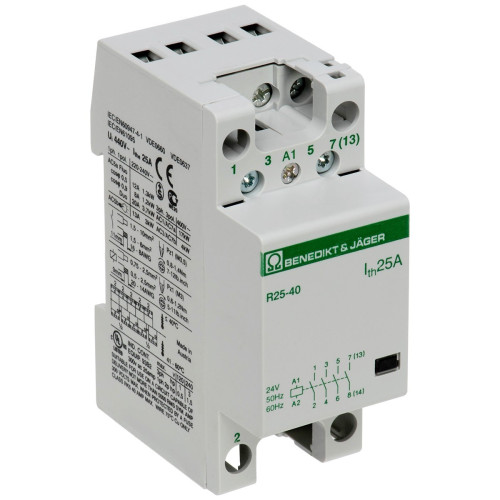 Контактор BENEDICT R25-40 25А 4NO 230В 50Hz (16373)