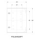 Шкаф из полиэстера IDE 600x500x230 серии GLASS IP66 (POL605023)
