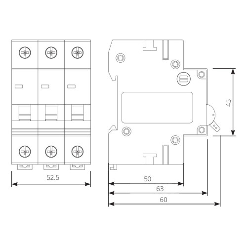 Автоматический выключатель 25A 3P 6kA C ISKRA RI53C25A (786091131000)