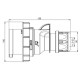 Розетка кабельная силовая IDE 32A 415В 3P+N+E IP67 Красный (8508)