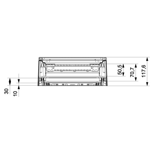 Распределительный щит IDE 24 модулей IP40 с шинами N и PE 419x285x118 мм (GPS24PT/RR)