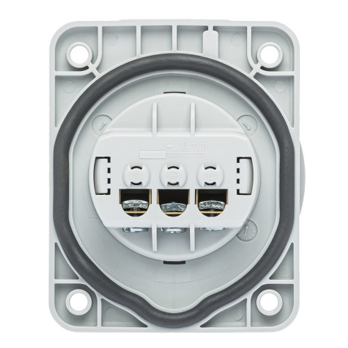 Розетка силова IDE SCHUKO 16A 250В 2P+E IP67 Синій (105)