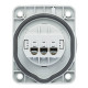 Розетка силова IDE SCHUKO 16A 250В 2P+E IP67 Синій (105)