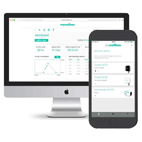 Зарядная станция 32А 22 кВт разъем Тype 2 кабель 5м Commander2S