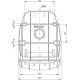 Розетка настенная силовая IDE 32A 415В 3P+N+T IP67 Красный (3826)