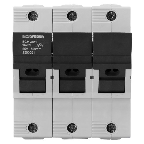 Тримач запобіжників 3P BCH 14x51 50A 690В Italweber (2303051)