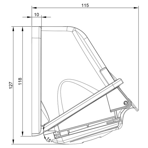 Розетка настенная силовая IDE16A 415В 3P+N+T IP44 Красный (3323)