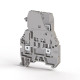Клемма винтовая под предохранитель 5х20 ASK 3 MLD 110V DC 4 мм серая Klemsan (0.0.0.3.55529)