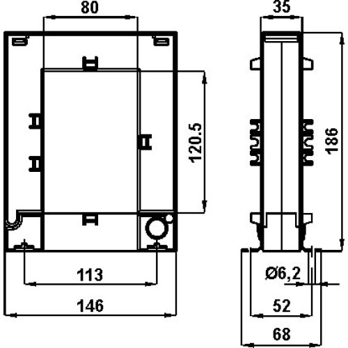 Трансформатор струму роз'ємний 120,5x80 1500/5A Frer (TAA1221K5X05)