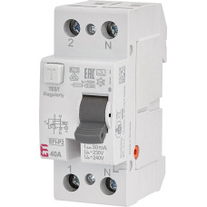 Дифференциальное реле ETI EFI6-P2 25А 1P+N 30мА тип AC 6kA (2061251)
