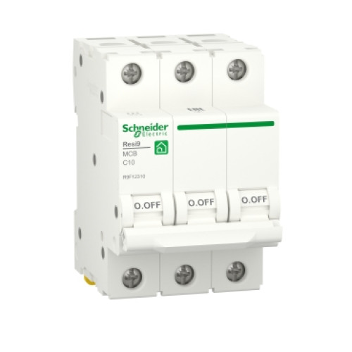 Автоматичний вимикач Schneider Electric 10A C 3P 6kA Resi9 (R9F12310)