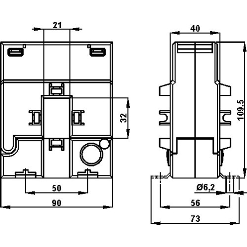 Трансформатор тока разъемный 32x21 100/5A (3=1,5VA) Frer (TAA032100X05)
