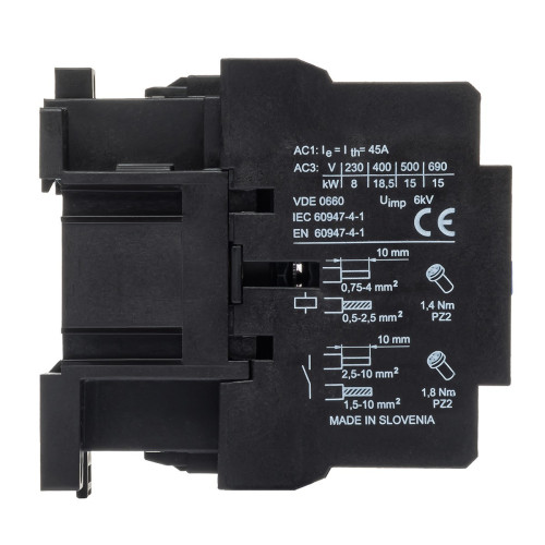 Контактор ISKRA KNL38-00 45A 220/240 В 50/60 Гц (30051100000)