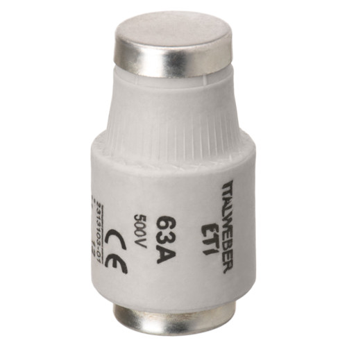 Запобіжник пробковий 63А gG E33 DIII 500В ITALWEBER (1231063)