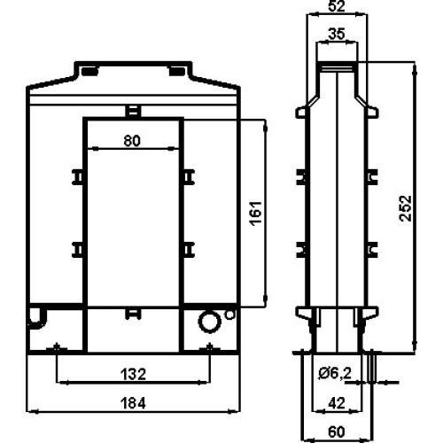 Трансформатор тока разъемный Frer 161x80 3000/5A (TAA1623K0X05)