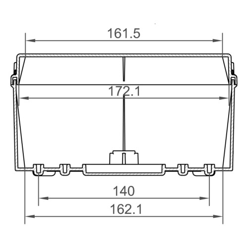 Розподільча коробка 185x246x100 IP65-IP67 IDE (EL231)