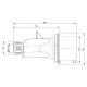 Вилка кабельная IDE 32A 415В 3P+N+E IP44 Красный (3106)