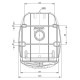 Розетка настенная силовая IDE 32A 415В 3P+N+T IP44 Красный (3326)
