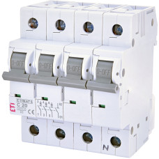 Автоматический выключатель ETI 20А C 3P+N 6kA ETIMAT 6 (2146517)