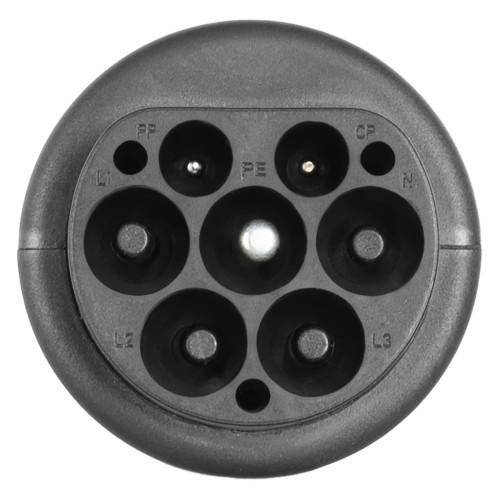 Переходник Type 2 - Type GBT 22 кВт 3Ф Olink с фиксатором (MED016046)