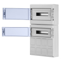 Щит для силових розеток IDE STAR 36 модулів 728x418x147мм IP65 з шинами N і PE (PCSN36PT/RR)