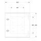 Шкаф из полиэстера IDE 400x400x200 серии GLASS IP66 (POL404020)