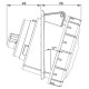 Розетка встроенная наклонная силовая IDE 32A 415В 3P+N+T IP67 Красный (3806)