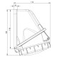 Розетка настенная силовая IDE 32A 415В 3P+N+T IP67 Красный (3826)