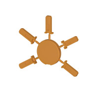 Штифтовий замок SG-N оранжевого для клем серії CTP / PTP Klemsan (0.0.0.4.69027)