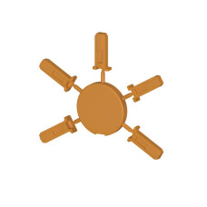Штифтовый замок SG-N оранжевого для клемм серии CTP/PTP Klemsan (0.0.0.4.69027)