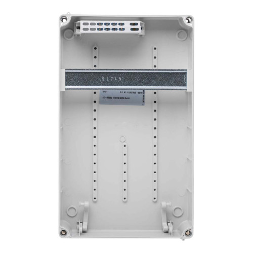 Распределительный щит под розетки IDE 9 модулей 369x222x130мм IP67 с шинами N+PE(178M/RR)