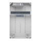 Распределительный щит под розетки IDE 9 модулей 369x222x130мм IP67 с шинами N+PE(178M/RR)