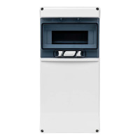 Розподільний щит під розетки IDE 9 модулів 436x210x137мм, IP65 з шинами N і PE (CSN9PT/RR)