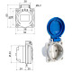 Розетка силовая IDE SCHUKO 16A 250В 2P+E IP54 Синий (452)