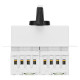 Перемикач навантаження модульний ZBK з прямою ручкою 4x20A Telergon (ZBK20SMAH1U4)