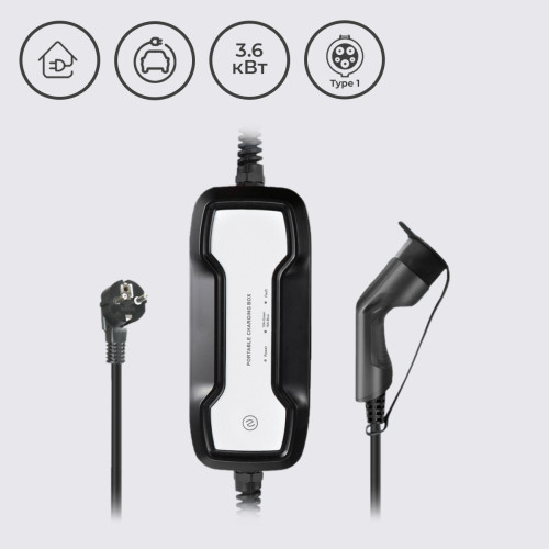 Зарядная станция BS-PCD020 Besen 10-16А 230В  3,6 кВт разъем Type 1 з кабелем 5 м