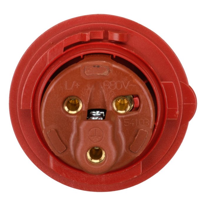 Вилка кабельна IDE MUNDIAL 2P+E 16A 380–415V IP44